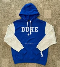 Nike Hoodie Sweatshirt Zip Pocket Duke Blue Devils NCAA CN1580-480 $90 Men's Med
