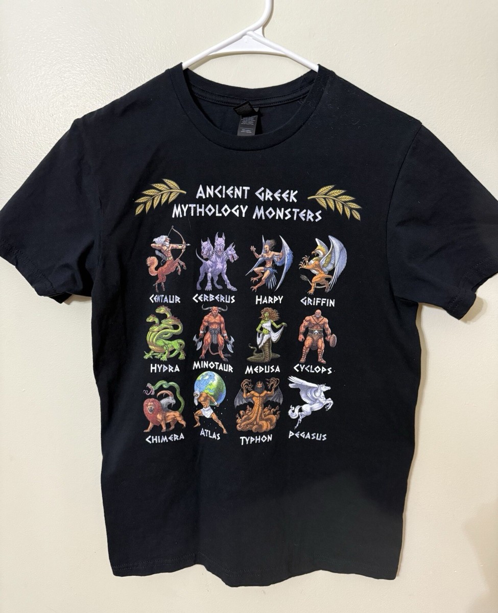 Men’s Sz S ANCIENT GREEK MYTHOLOGY MONSTERS Gildan