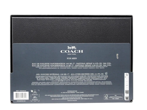 Coach New York Gift Set,3Pc Men Gift Set - ( 3.4oz EDT Spray + 3.4oz S/G + .05oz - Picture 2 of 2