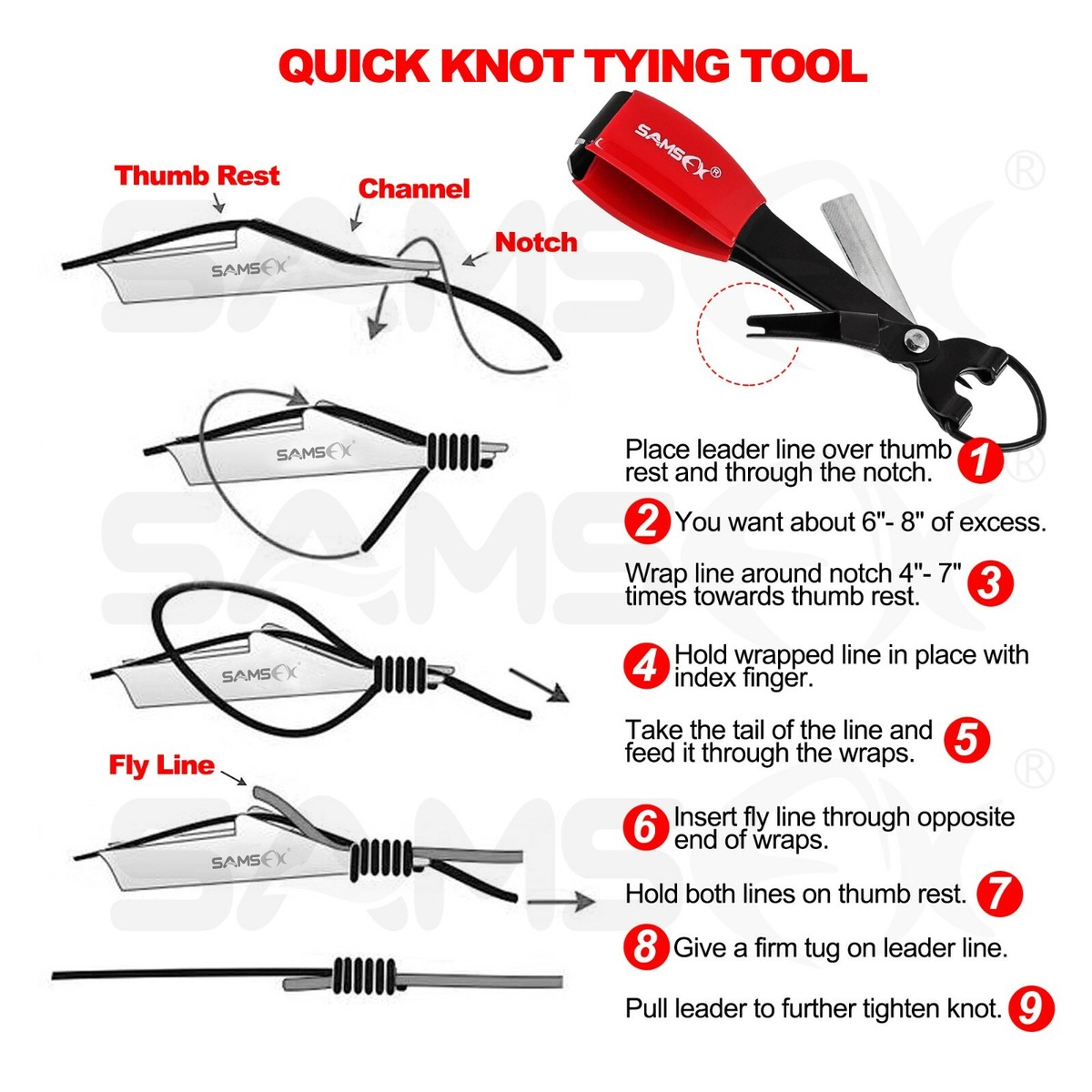 4 in 1 Fishing Quick Nail Knot Tying Tool Fast Hook Fly 4 in 1 Fishing Quick Nail Knot Tying Tool Fast Hook Fly