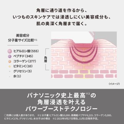 Panasonic Ion Facial Device Boost Multi EX White EH-SS85-W Color