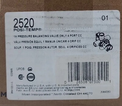 Moen 2520 Posi-Temp Pressure Balance Valve - Openbox