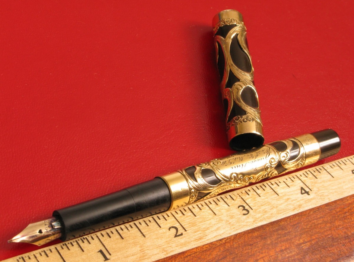 MABIE TODD SWAN PRESENTATION FOUNTAIN PEN 1908 JUDGE HALL