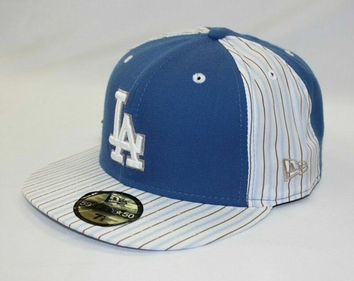 NEW Era Cap Blu Plaid Gessato 59 Fifty Los Angeles Dodgers | eBay