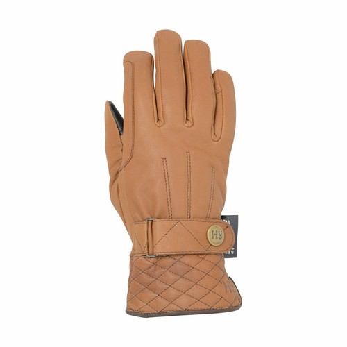 Guantes de equitación de invierno Hy5 Thinsulate™ acolchados de cuero suave - Imagen 4 de 5