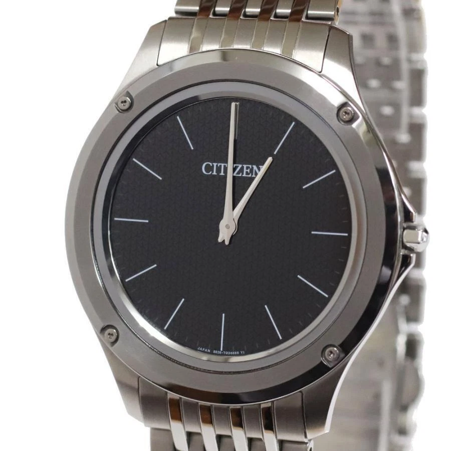 Citizen Eco Drive One AR5000 50E St.Steel Black Slv Round Quartz