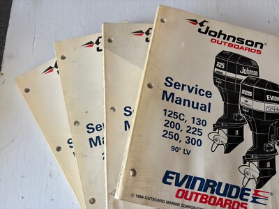 1994 Johnson Evinrude EO 125C 2-300hp Manuals 503152 503146 603145 503149 bn37