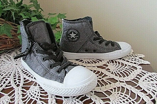 converse all star chuck taylor shimmer glitter junior ragazze scintillanti alte 2