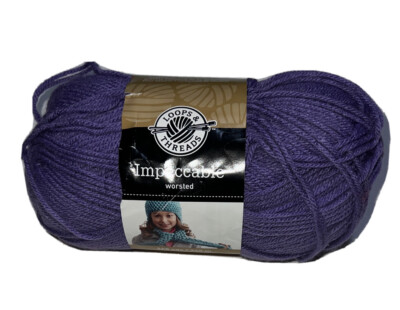 Loops & Threads Impeccable Yarn 4.5 oz 285 yds Color Lavender 100% Acrylic 