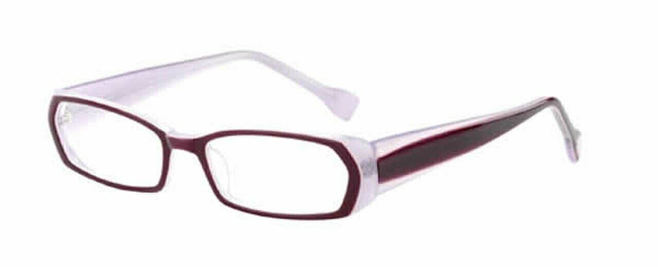 Ink Multi-Focus Blue Light Block Eyeglasses Duotone Violet Purple Layer Crystal