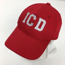 ICD Red Youth Ball Cap Hat Adjustable Baseball