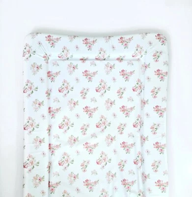 BabyBells Rose Floral Pink Flower Deluxe Baby Girl Changing Mat | Shower Gift