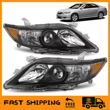 For 2010-2011 Toyota Camry Black Headlights Headlamp Left Right 8115006510