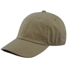 Plain Cotton Baseball Cap Polo style Washed Adjustable SHIP in BOX!
