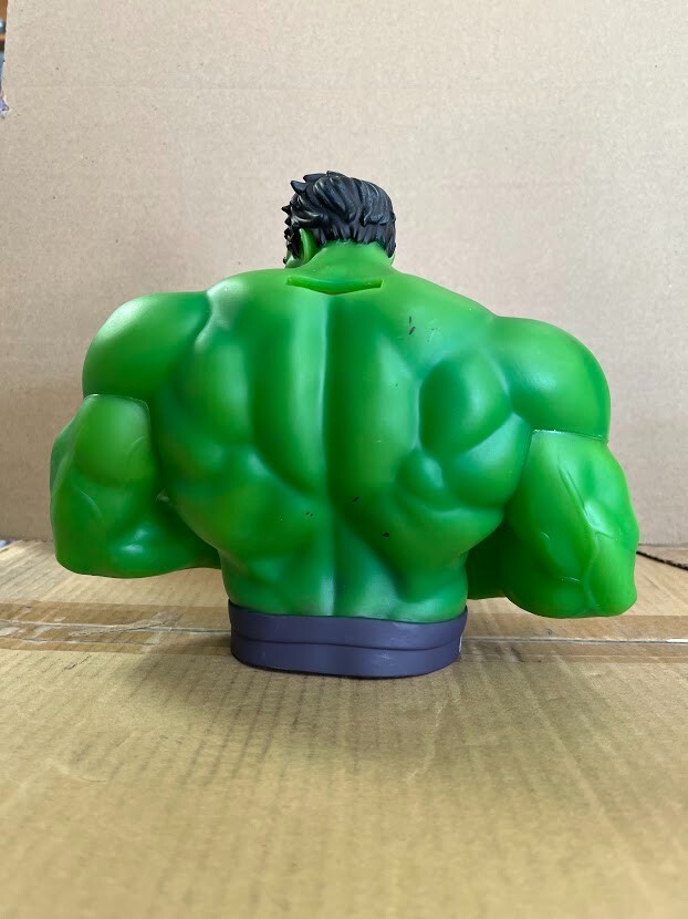 MINOR PAINT DEFECTS* Marvel Hulk Bust Bank | eBay