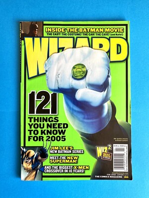 WIZARD #160 COMICS MAGAZINE  MIKE MAYHEW GREEN LANTERN COVER  FEB 2005  V/G