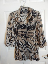 Damee Inc. Sheer Mesh Button Front Swing Style Top Jacket (s)