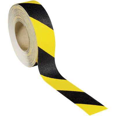 ROCOL RS43543 EASYLINE Black/Yellow Non-Slip Tape 18.25m x 50mm PVC