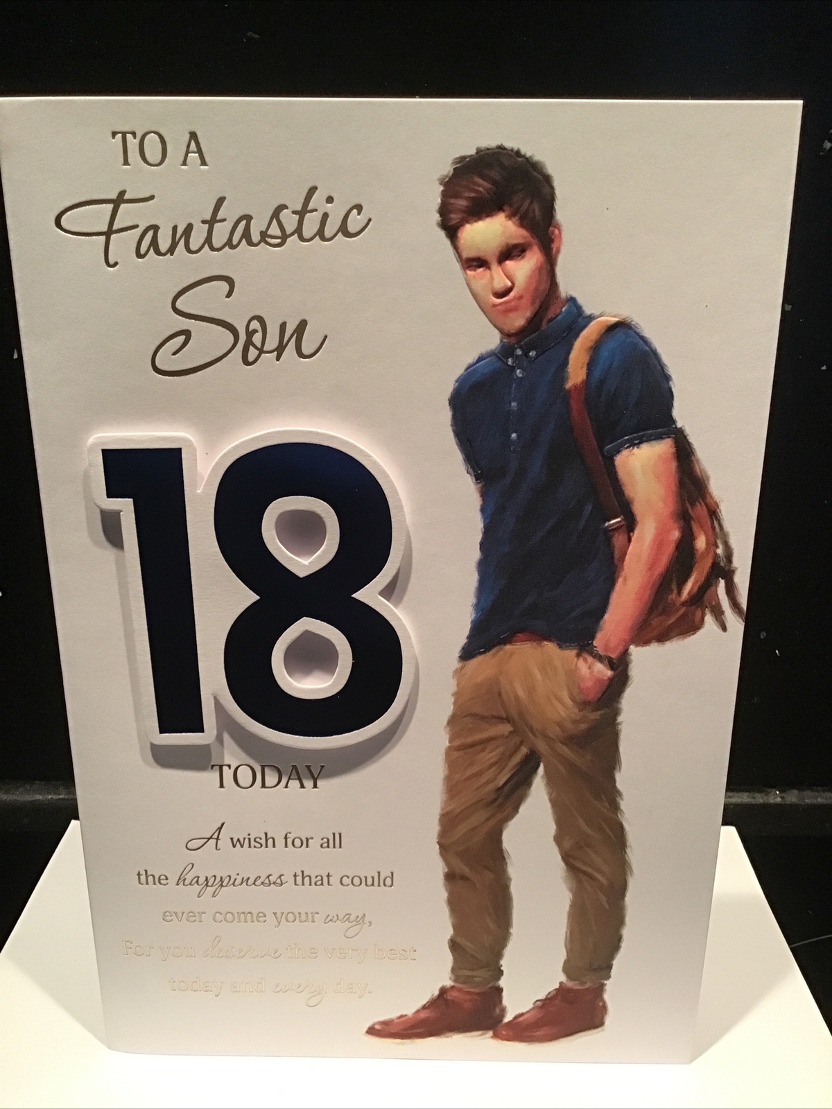 18TH SON BIRTHDAY CARD NICE VERSE (9""X 6"") AGE 18 EIGHTEEN