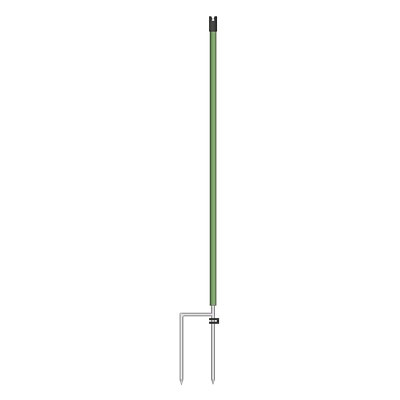 Ersatzpfahl Zusatzpfahl 65cm grün 2 Spitzen Kleintier Pfahl Weidezaunpfahl Netz