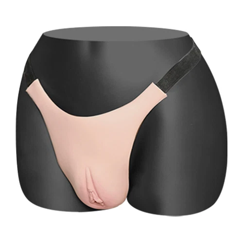 Lightweight Silicone Fake Vagina Shorts Panty Crossdresser Transgender Men Women - Picture 4 of 15