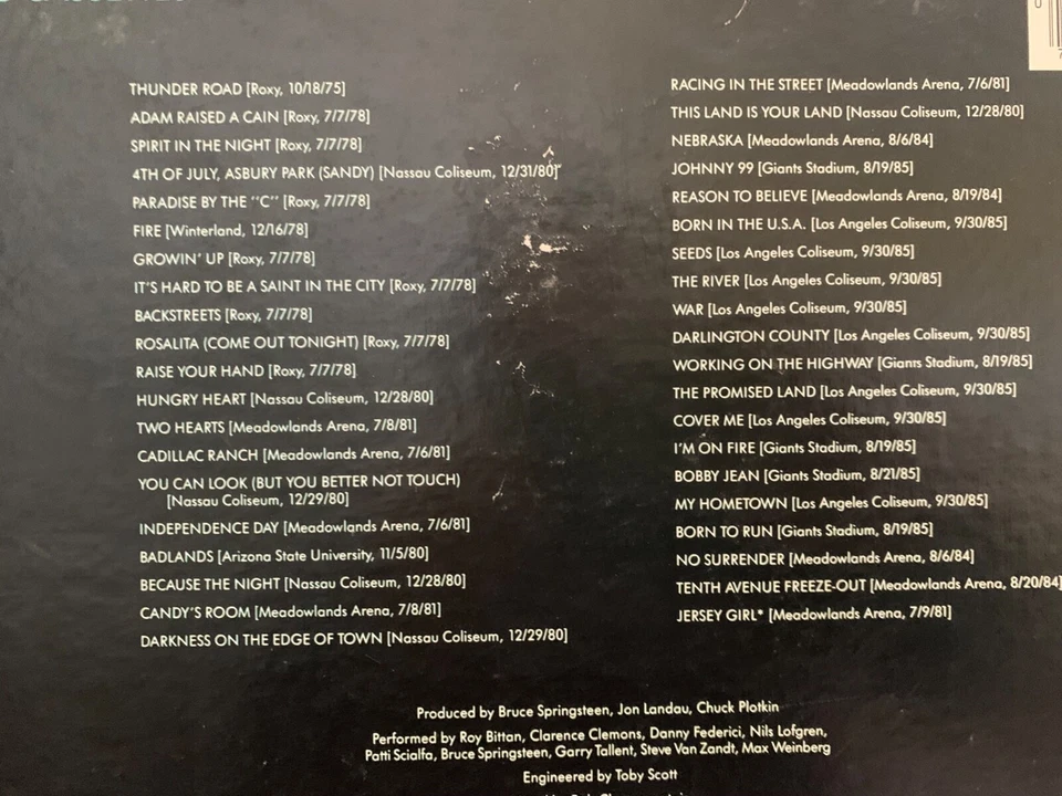 Live 1975-85 Bruce Springsteen & The E St. Band-3 Cassettes Boxed Set WITH  BOOK - Image 2 of 4