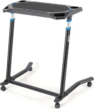 Indoor Cycling Desk - Adjustable Height Bike Deak Laptop Stand Non-Slip Surface