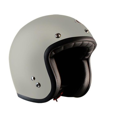 Casco Jet Retro Vintage 3/4 Motocicletta Bianco Perlato S/M/L/XL Omologato  | eBay