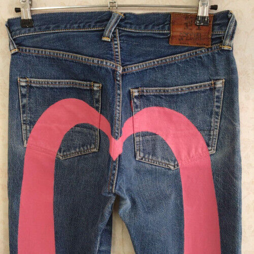 EVISU/No.1 SPECIAL/Big Paint W33✕L35/Jeans Straight Denim EVISU/No.1 SPECIAL/Big Paint W33✕L35/Jeans Straight Denim