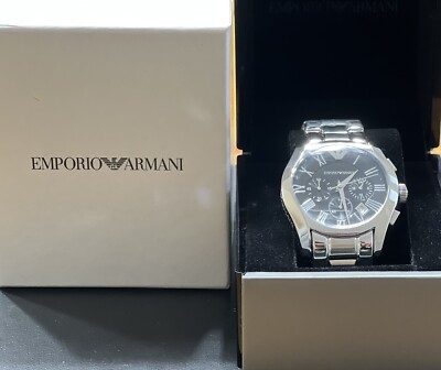 Emporio Armani Classic AR0673 42.5mm Silver Stainless Steel Case