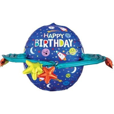 Astronaut Kindergeburtstag Dekoration – 25-teiliges Weltraum Ballon-Set Mit Rakete, Raumschiff & Happy Birthday Girlande (für 5 Jahre)