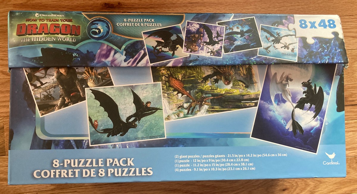 How To Train Your Dragon The Hidden World 8 Puzzle Pack-(8) 48