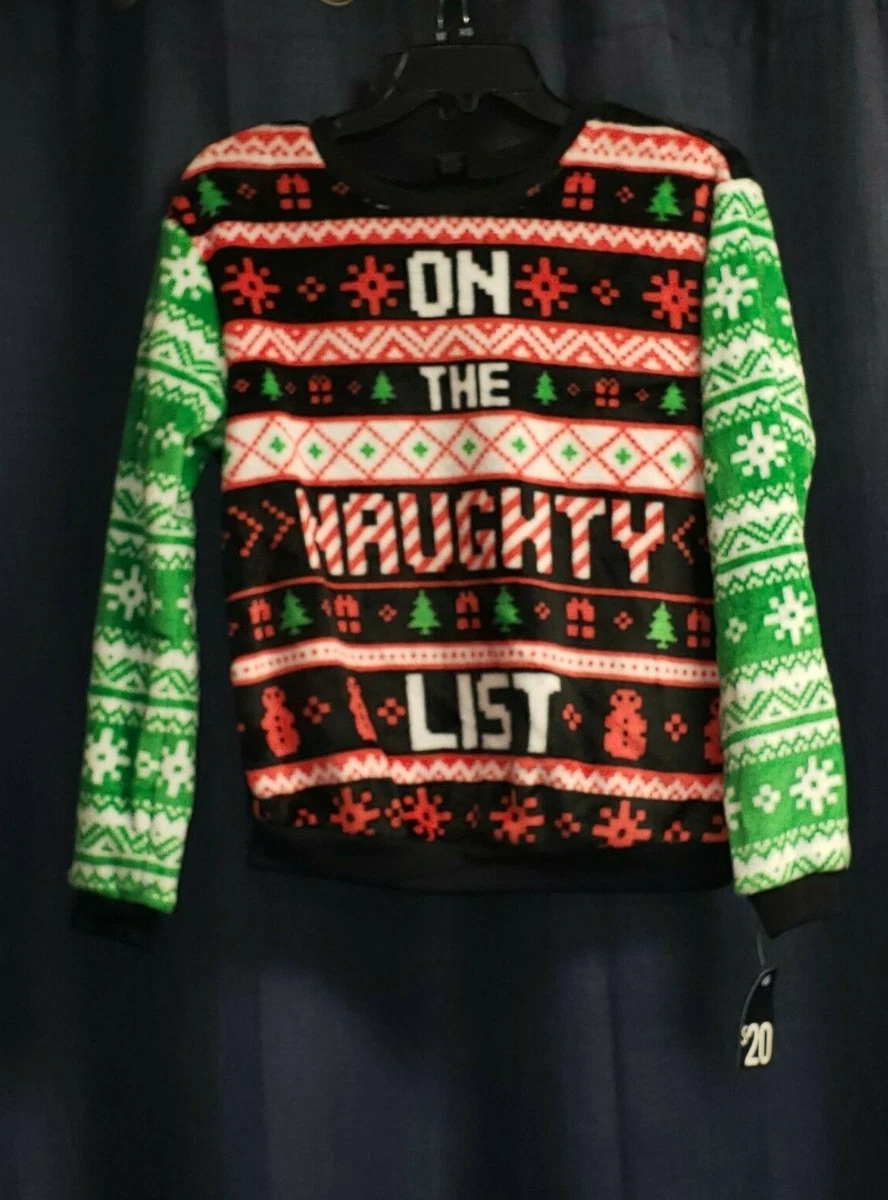 Naughty list sweater sale