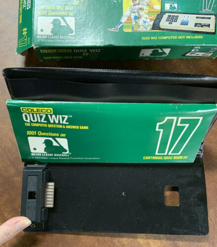 Vintage Coleco Quiz Wiz Cartridge/Quiz Book #17 1001 Questions on MLB Baseball - Picture 2 of 13