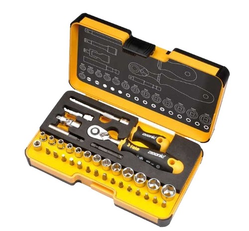Bondhus Torx Bit Set – 9-teilig, TX8 Bis TX40, 15,2 Cm Lang, Mit Stecknüssen, ProHold-Technologie