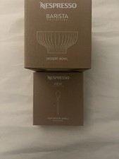 Nespresso Barista Dessert Bowls 2 And Small View Spoons 6 New In Box