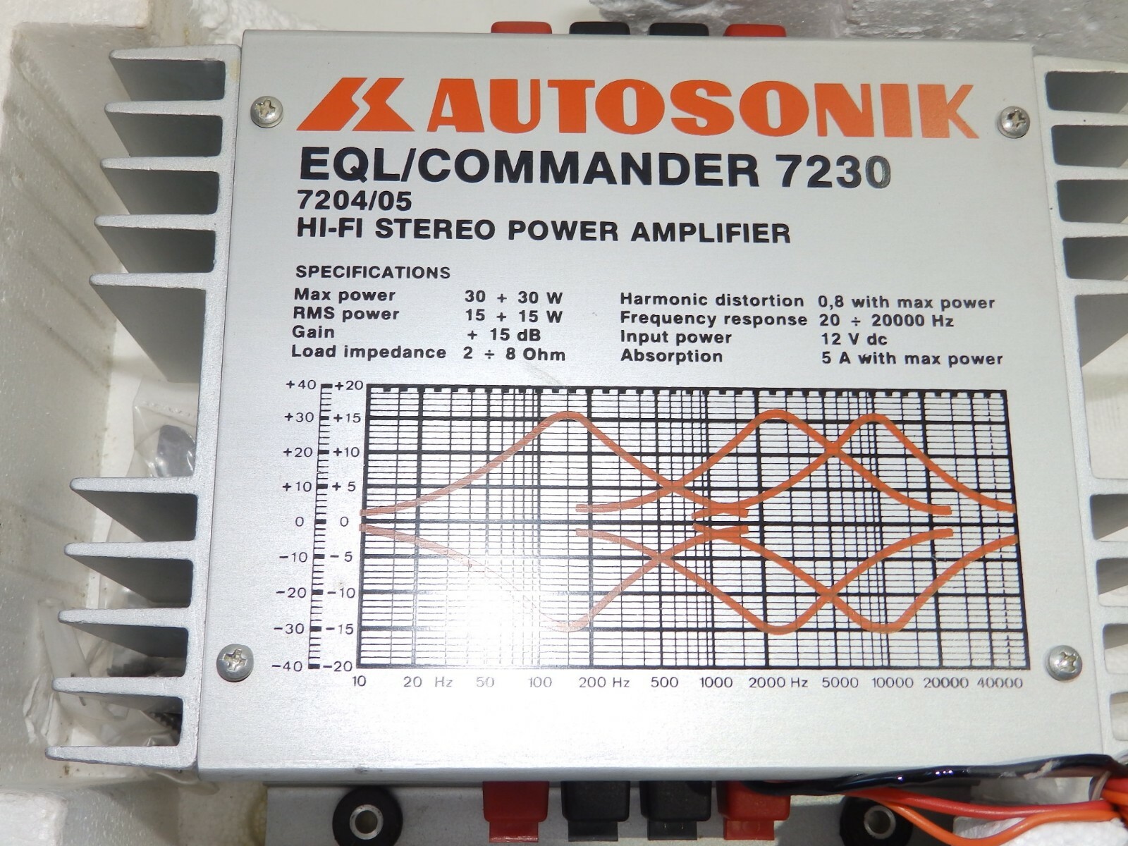 AUTO STEREO GRAPHIC EQUALIZER BOOSTER MOD.EQL / COMMANDER 7230