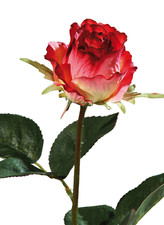 künstliche Rosenknospe magenta rosa 40cm Kunstblumen Einzelblumen Sommerdeko