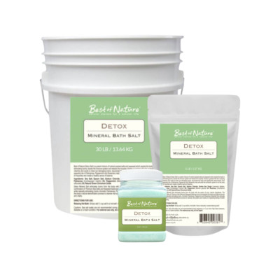 Detox Bath Salt - Pure and Natural Mineral Soak- Essential Oils-Sea Salt-Epsom