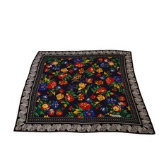 Tiffany Co. Floral Silk Scarf XL 52 x 52 inches - Free Ship USA