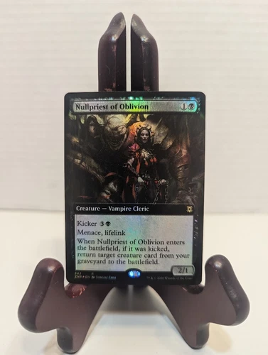 Zendikar Rising Variants: Nullpriest of Oblivion Extended Art FOIL Rare MtG