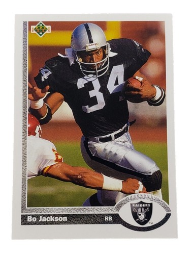 Bo Jackson Los Angeles Raiders Pro Football Stats Two Sport