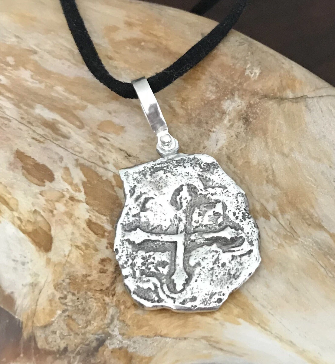 ATOCHA COIN Pendant 925 Sterling Silver Coin Sunken Treasure