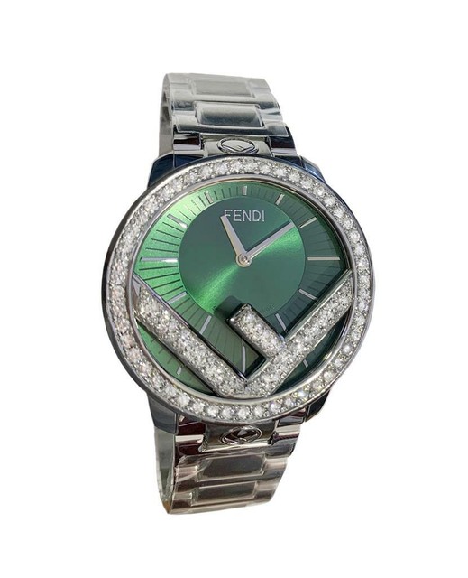 Fendi Run Away 41mm Green Dial Mens 