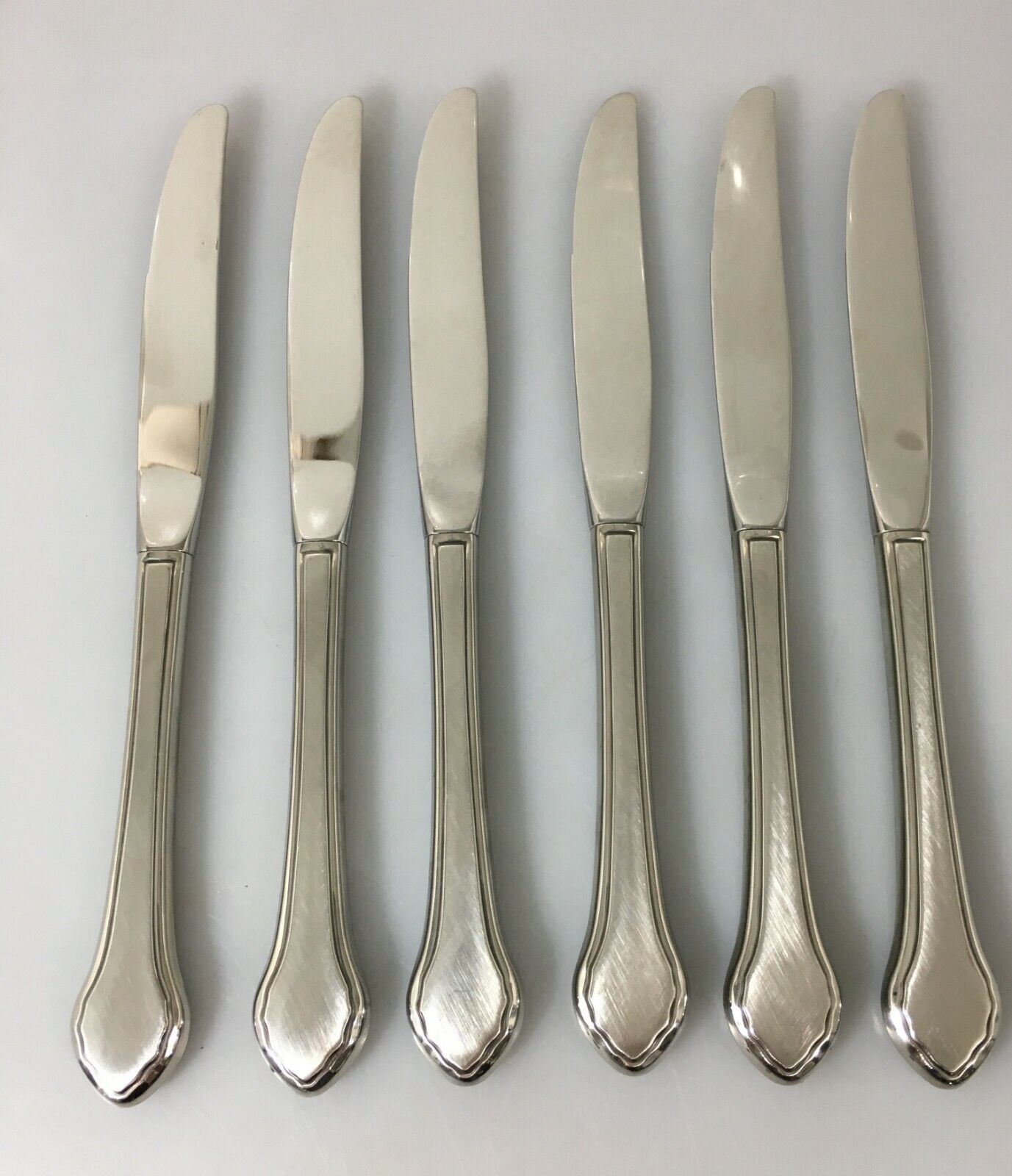 Oneida Summer Mist Autumn Glow Dinner Knives Set of 6 Stainless Steel Wm Rogers