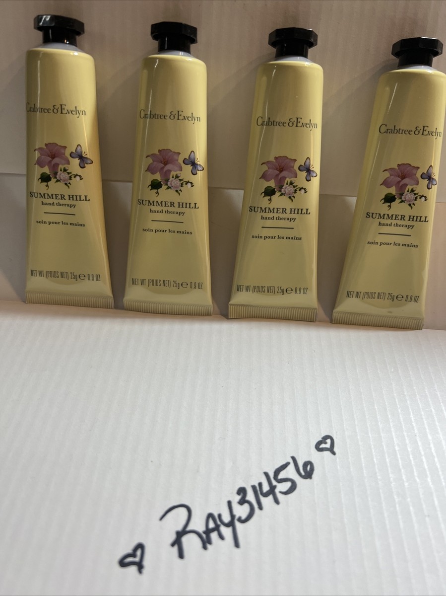Crabtree Evelyn Hand Therapy Cream SUMMER HILL Lot x 4 Lotion
