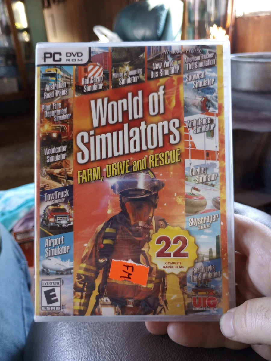 World of Simulators Farm Drive & Rescue 22 Games PC DVD ROM