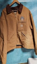 Carhartt Blanket Lined Jacket J001 Brown Duck Made In USA Embroidered, 4XL