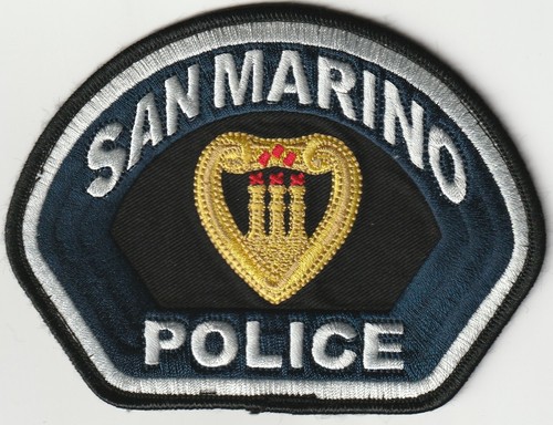 San Marino, California Police w/White Lettering!