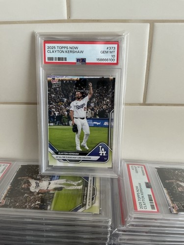 2025 Topps Now - Clayton Kershaw 373 PSA 10 3,000 Strike Outs